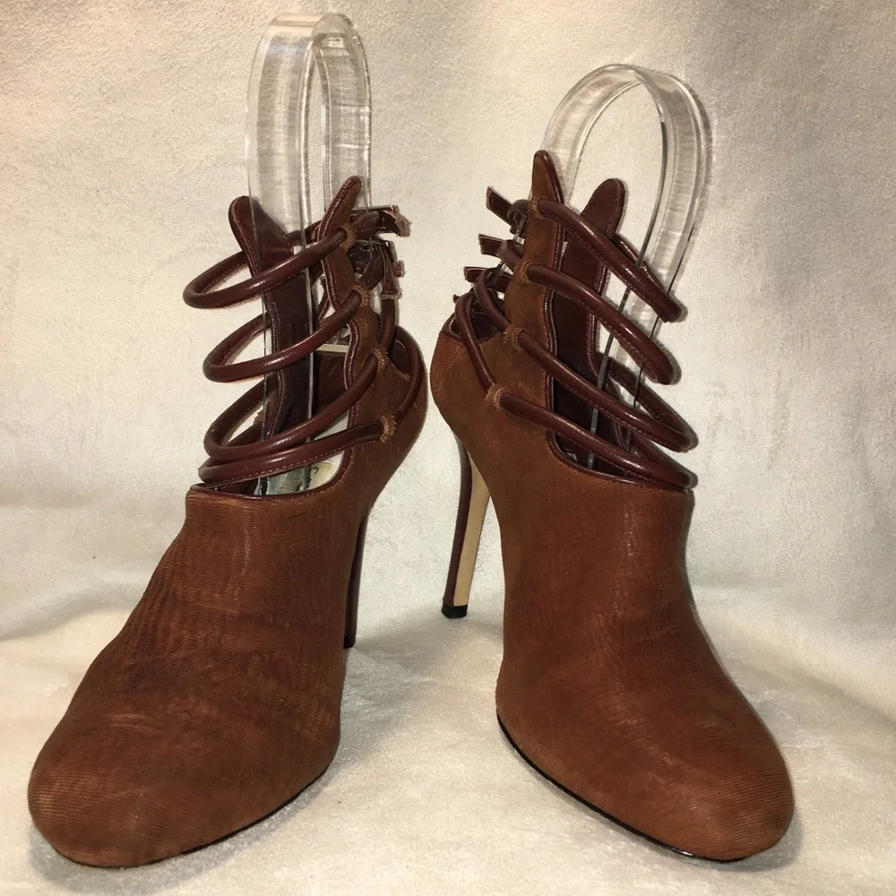 Camilla Skovgaard Leather Strap Heels - Picture 3 of 8